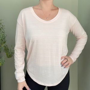 Athleta Scoop Neck Striped Long Sleeve Shirt for Women